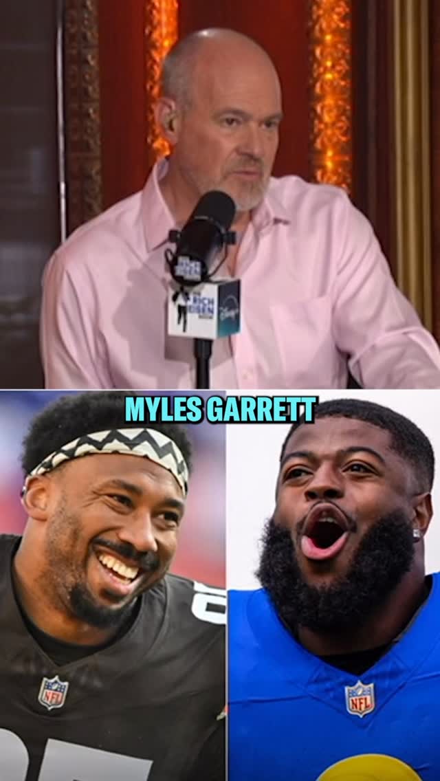 Myles Garrett is heading the the Rams 🤯