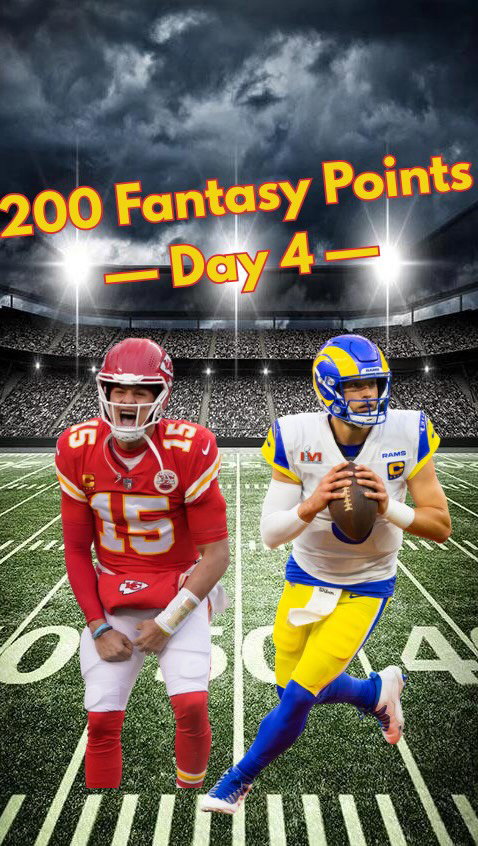 Trying to score 200 fantasy football points based on the 2025 NFL Season: Day 4 #acshear #nflfilter #fantasyfootball #nflchallenge #200fantasypoints