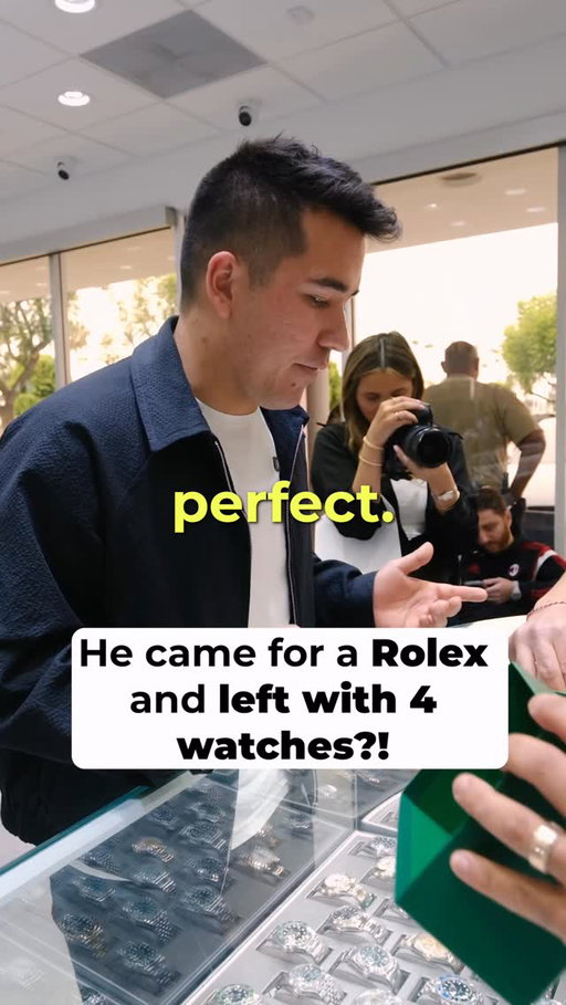 Kolin showed up to @happyjewelers for his dream watch, and left with a collection?! #FlyAmalfi #Watches #Rolex @Amalfijets