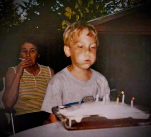 Today I’m 46…I’ll never top this birthday pic. Grandma Nell ripped (darts) 🎂🚬