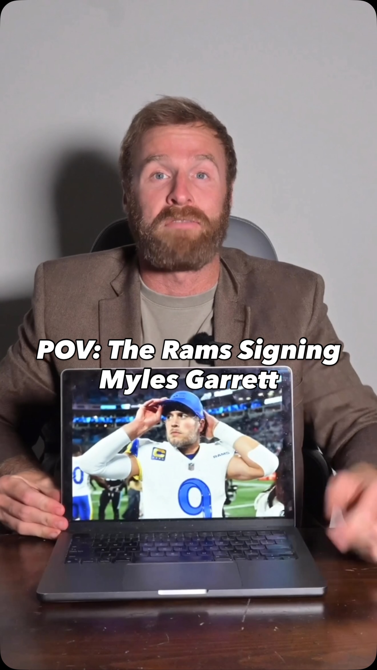 Myles Garrett isn’t going to know what to do with himself as a Ram.

#cookem