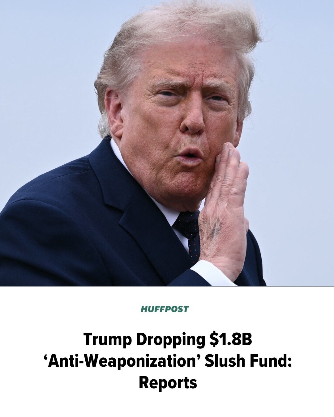 President Donald Trump is dropping his $1.8 billion “Anti-Weaponization Fund,” Axios and other outlets reported Monday. 

This slush fund would have reportedly doled out reparations payments, all out of taxpayer money, for conservative supporters of the president who claim to have faced government persecution, including Jan. 6 insurrectionists, as acting Attorney General Todd Blanche admitted to Congress, with no public explanation or transparency. 

Read more at the link in our bio.