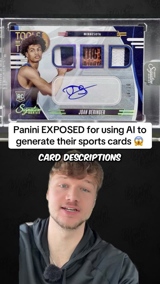 How do you feel about AI descriptions on trading cards? 🤔 #sportscards #thehobby