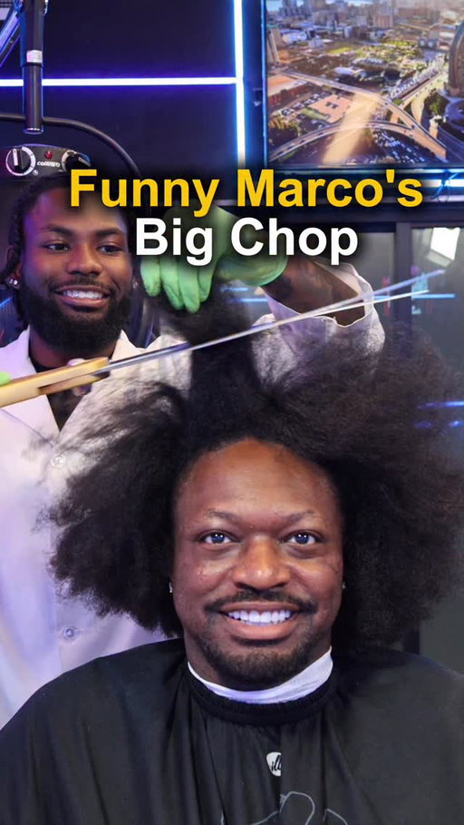 @marcosummers did a big chop. How do you feel about his new look? Full video with consultation and reasoning on why he did it on my YouTube comment “Ep2” and I’ll send you it