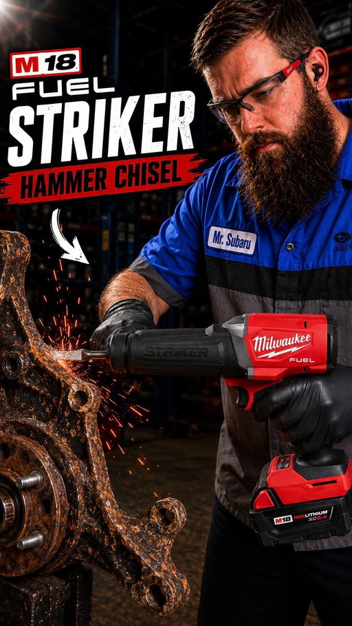 The @milwaukeetool M18 FUEL Striker hammer chisel didn’t come to play. #milwaukee #mrsubaru1387 #tools #autorepair #techlife