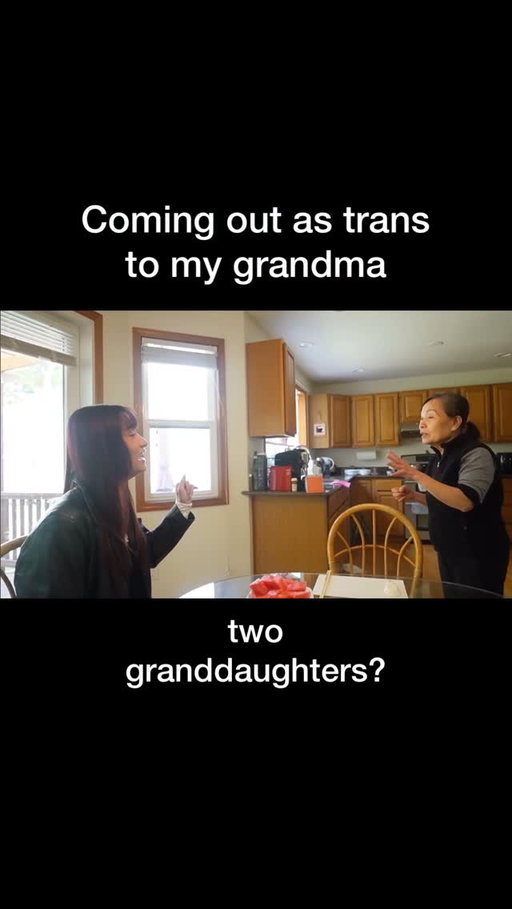 Coming out as transgender to my grandma 🏳️‍⚧️ 

Resharing my most iconic moments from my She/Her Era as we count down to my 1 year anniversary of coming out as a trans woman on June 6th 💖🦋