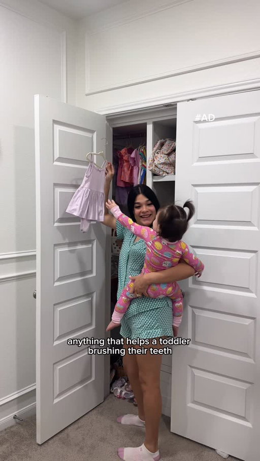 Just a realistic morning with my 1-year-old and one small habit we’re working on every day 🥹🪥🤍 #OrajelPartner #OrajelNaturals #MsRachel #morningroutine