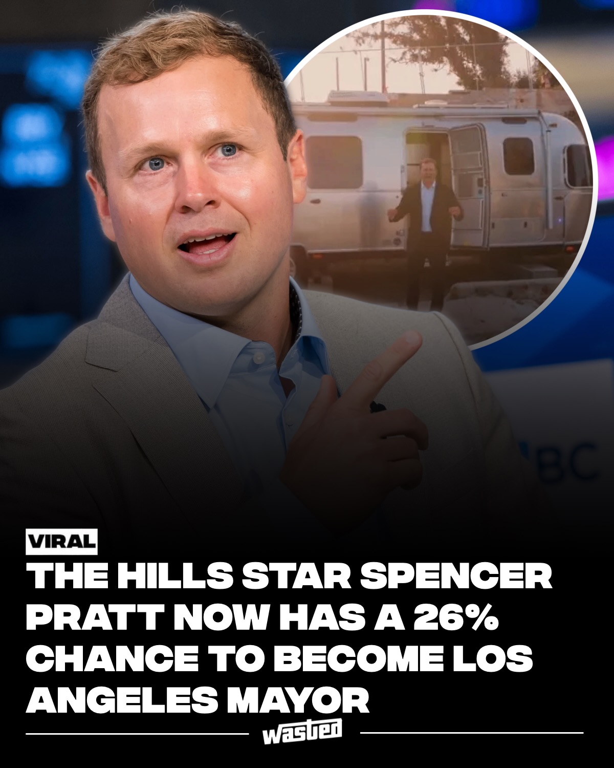 Former reality TV star Spencer Pratt is now one of the top contenders in the Los Angeles mayoral race.

Traders on @Kalshi currently give Pratt a 26% chance of becoming the next Mayor of Los Angeles, trailing only incumbent Karen Bass.

Who do you think wins the race? 👇
#kalshipartner