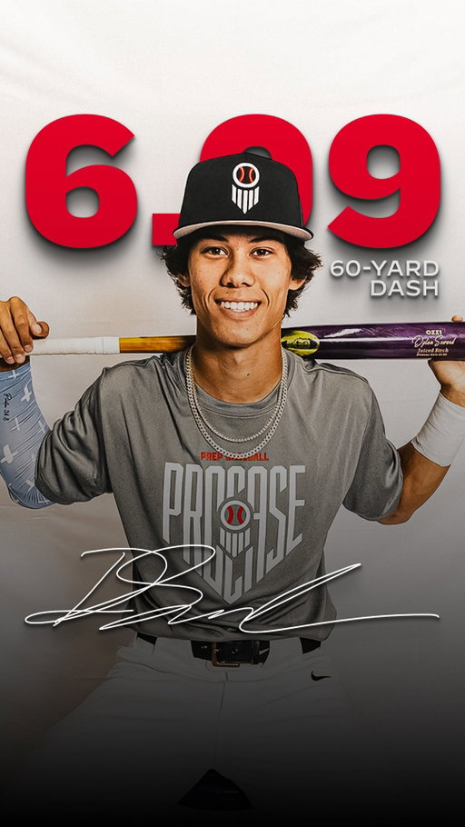 No. 1 ranked 2027 in the 🇺🇸 & 2025 All-American Dylan Seward started his summer off with a BLAZING 6.09 60 at the #SoCalProcase 🤯