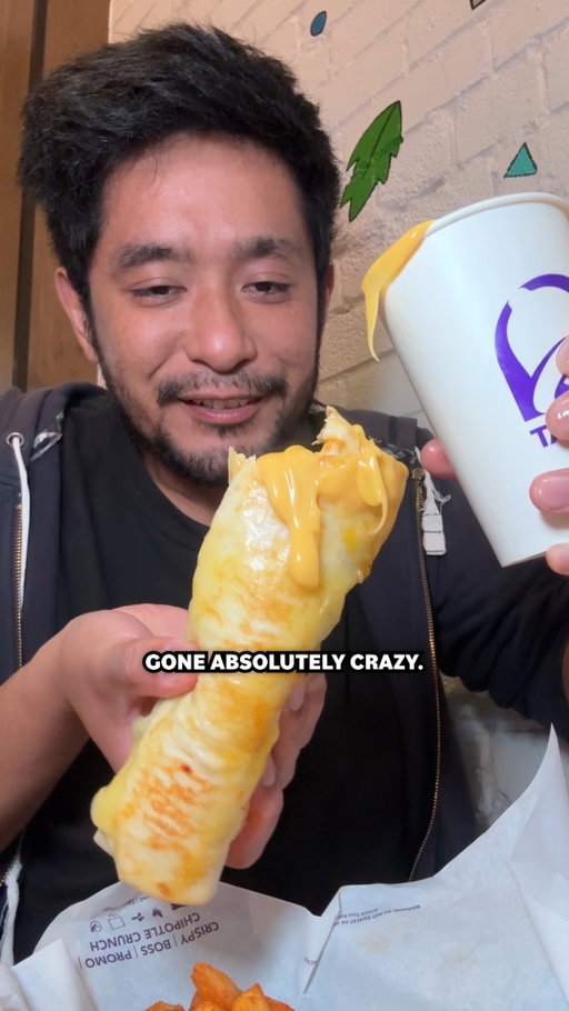 Let it drip with the new Nacho Cheese Drip Burrito Meal from @tacobellaus #tacobell #valuecravingsburritos #value #ad