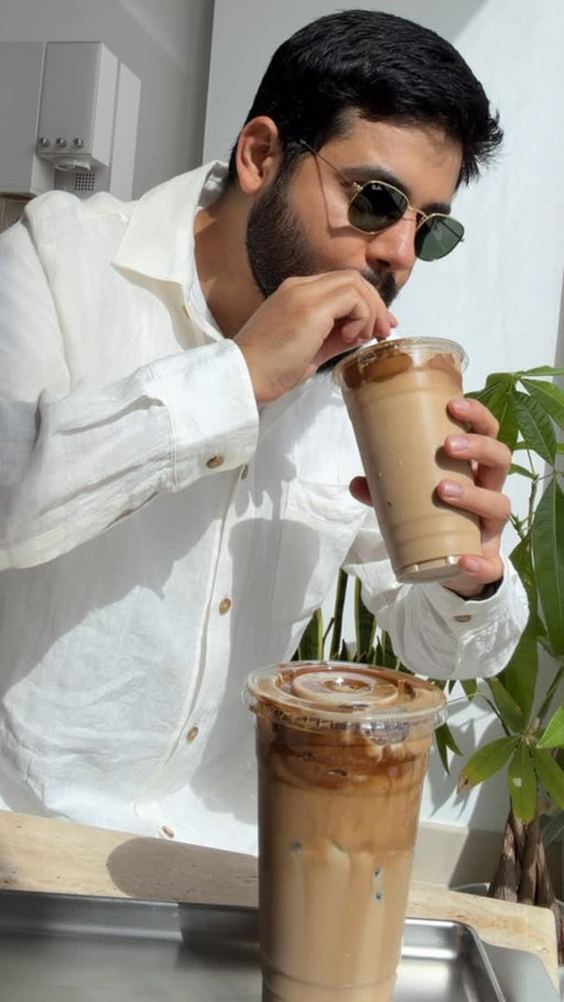 Fluffy Spanish iced coffee