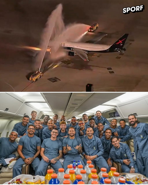 Brazil's plane was blessed before its journey to the World Cup, adding a special touch of good luck for the team. 🇧🇷

Brazil will be hoping to lift a record-extending sixth World Cup trophy! 🏆