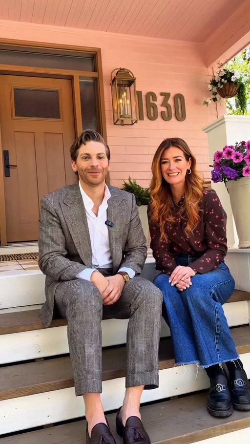 A very exciting INSIDER look at the iconic PINK HOUSE, a full renovation by DIY Mom, Rebekah Higgs! Video launches Thursday on YouTube! 🩷