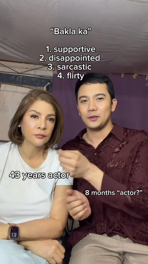 “Bakla ka” acting challenge
I will treasure this moment with the Pinky Amador/ Sylvia of Apoy sa Dugo thank you for always being so gracious to a newbie like me. Labyu Ate Pinky 😘