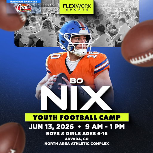 Excited to see everyone June 13 in Arvada for my annual youth camp with @flexworkmgt! Be sure to register using the link in my bio. #FlexWorkSports #YouthFootball