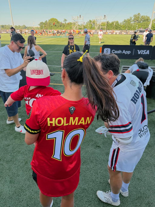 Back on the field with our boy in the stands ❤️🥹