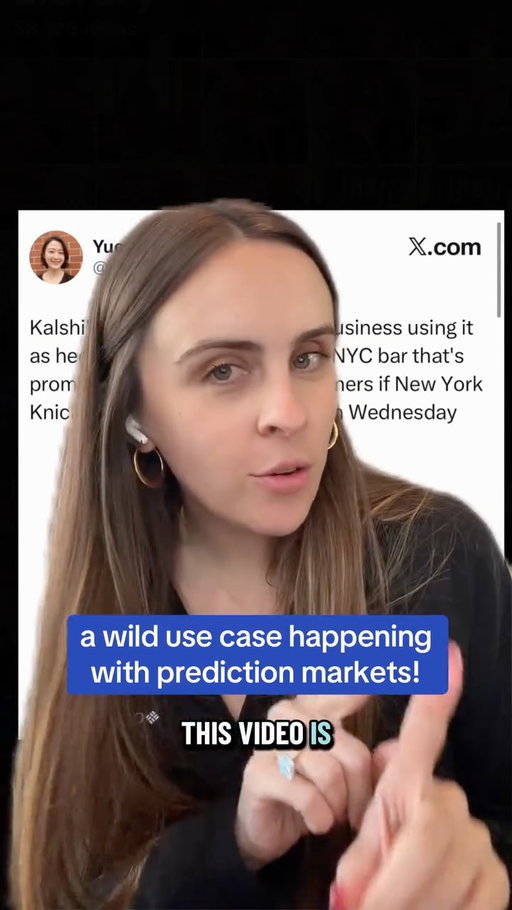 a wild use case happening with prediction markets!