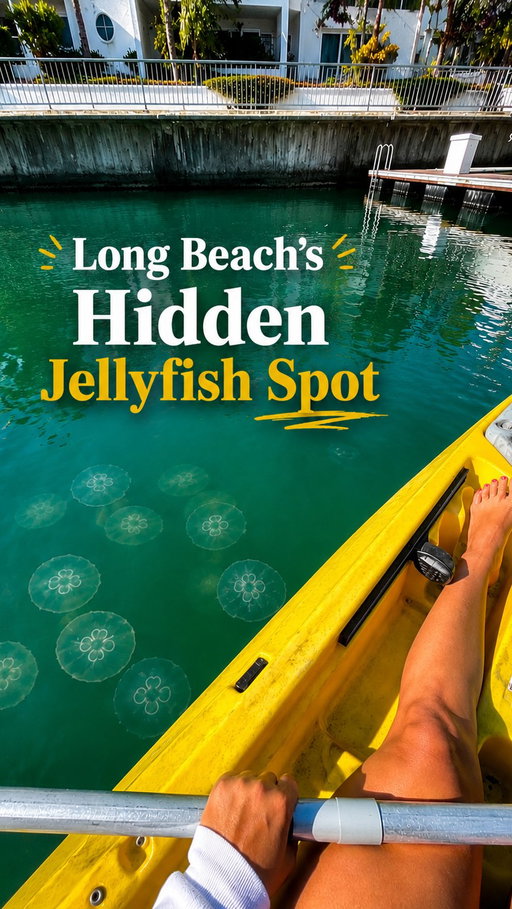 Adding this to the list of random but surprisingly cool things to do in SoCal 🪼 There’s a spot in Long Beach where you can kayak through the canals and see jellyfish floating around you this time of year. It’s seasonal through the end of summer. Kayak rentals are only $14/hour, and definitely one of the more unexpected things I’ve come across in Long Beach.

#thingstodoinlosangeles #losangeles #la #reels #explorepage
