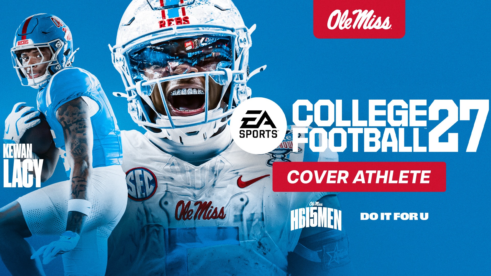 If you’re driving through Oxford, Tupelo, Jackson or Memphis, look up! 👀 

Congratulations to Kewan Lacy on being named an EA Sports College Football 27 cover athlete. Check out your nearest billboard! 

#HottyToddy