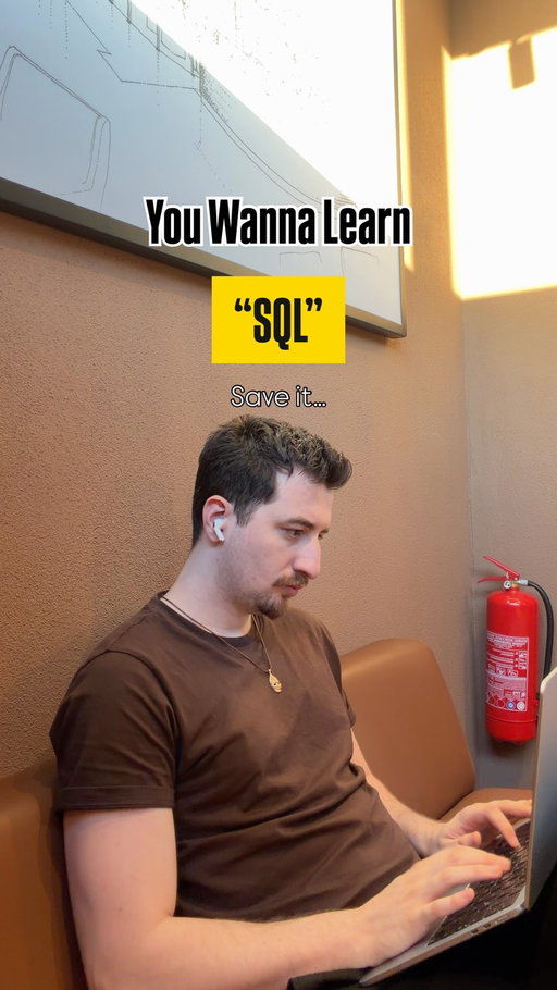 Comment “SQL” and I will send you all 3 resources.

3 resources to finally understand SQL.

🎓 Beginner friendly
⚡ Fast explanation
💻 Real workflow tutorial