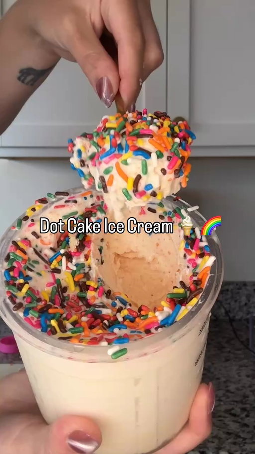 The viral dot cake trend, but make it ice cream 🍰🍦Turns out leftover birthday cake + the Perfect Pint is the combination we didn’t know we needed.

#DotCake #IceCreamRecipe #HomemadeIceCream