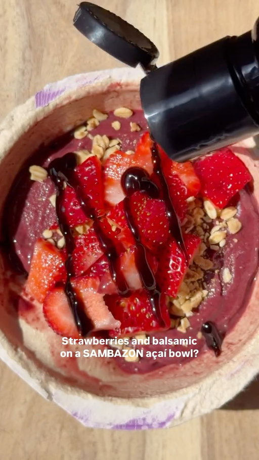 TOP THIS! EPISODE 2 🍓✨
Strawberries 🤝 balsamic
We took a chance on this unexpected combo, and the results speak for themselves. 👀💜
Would you try it? And more importantly... what should we TOP THIS with next? Drop your dream topping combo below ⬇️
#Açaí #Recipe #TopThis #SAMBAZON