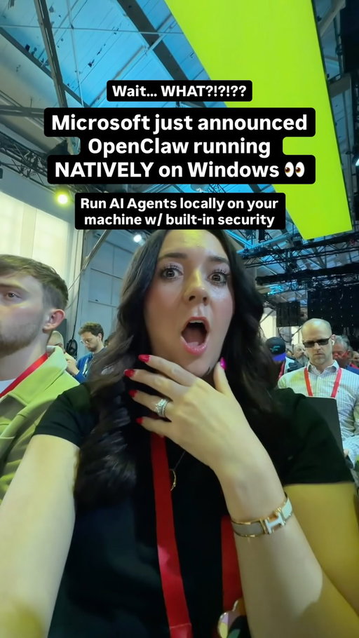 @microsoftdeveloper just announced OpenClaw running natively on Windows 🤯

OpenClaw is one of the most popular GitHub projects of all time— and it now runs natively on Windows. And the security and governance is enforced by the operating system itself, so no rogue agents. 

This means you can run agents locally, execute multi-step workflows, access files and interact with networks.