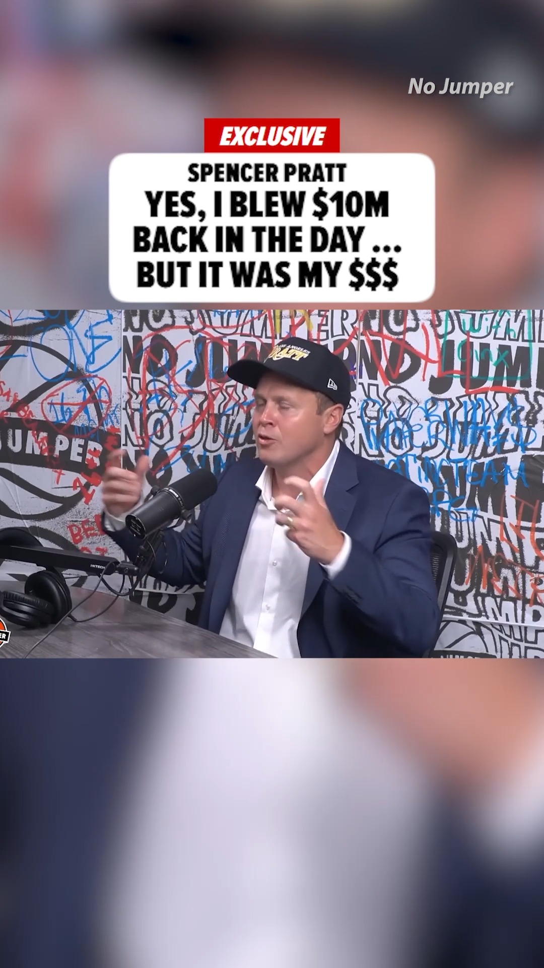 🗣️💸 Spencer Pratt is firing back at folks who think he's bad with money ... and he's defending his much younger self for blowing through $10 million.

🎥: No Jumper