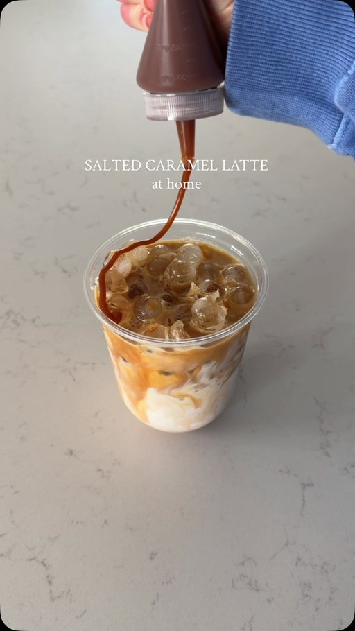 salted caramel latte at home with a homemade salted caramel Salted caramel
-1cup sugar
-6tbsp butter
-1/2 cup heavy cream
-1/2 tsp salt
-1 tsp vanilla
-1 heaping tbsp of condensed milk
#saltedcaramel #caramellatte #homemadecaramel #caramelsauce @breville @magnolia @cuisinart @tossware