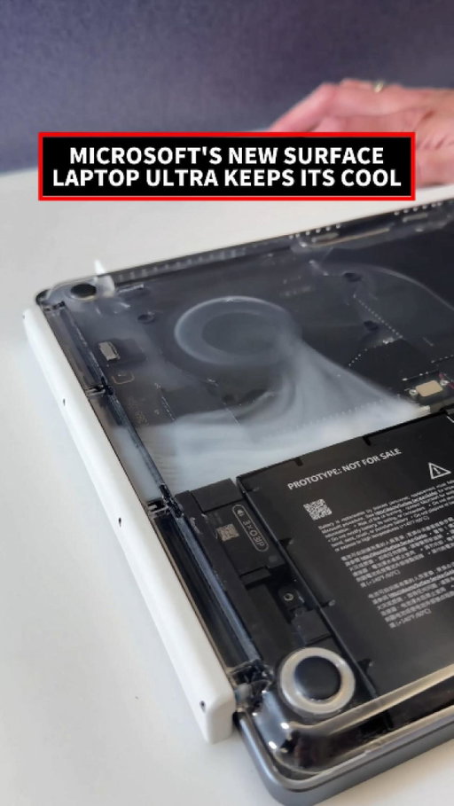 Microsoft built a smoke machine to prove its new Surface Laptop Ultra stays cool under heavy loads. 🌪️ 

They claim the design prevents hot air recirculation between the ARM CPU and the RTX GPU.

#Computex #SurfaceLaptopUltra #Microsoft #TechNews #PC
