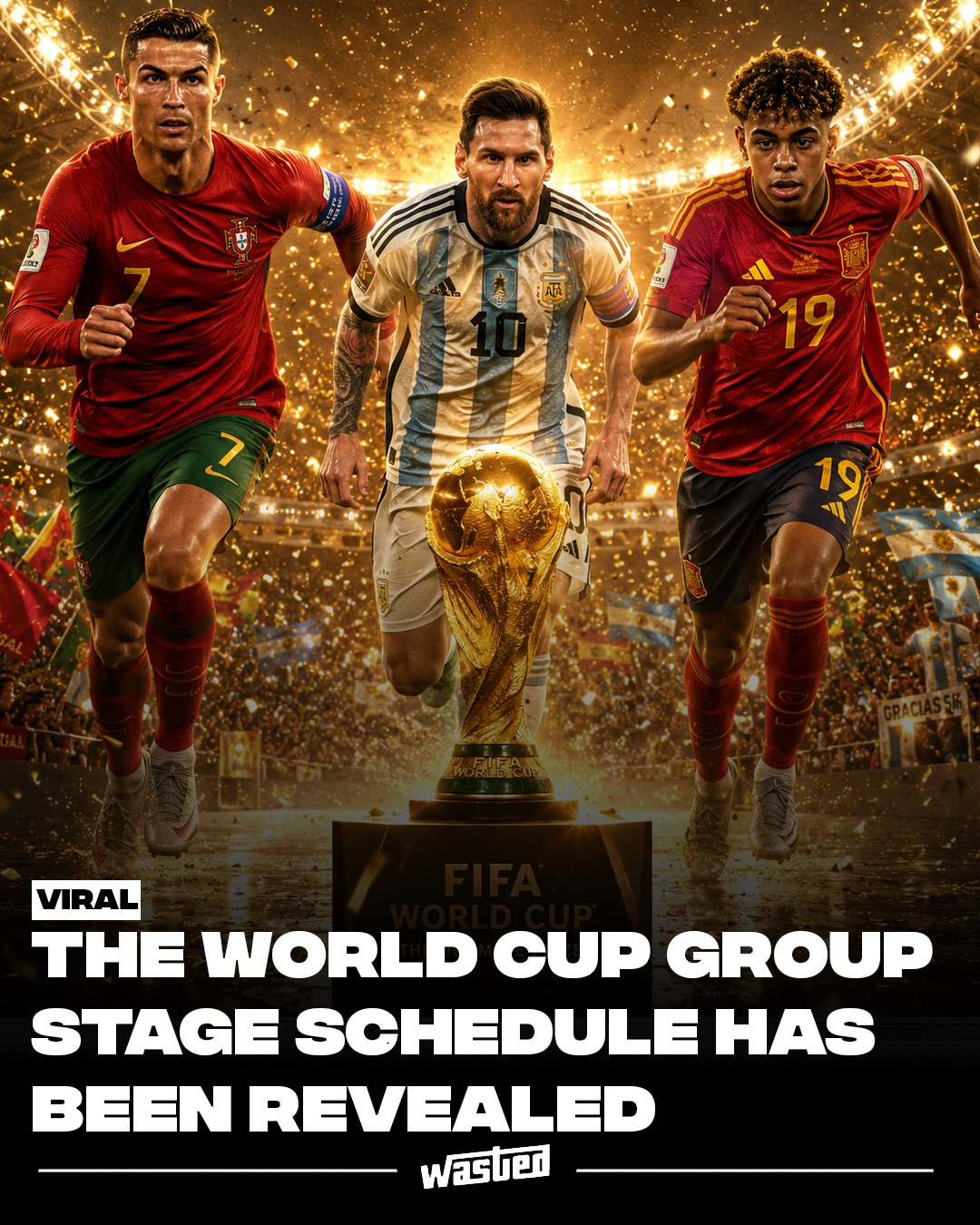 The 2026 FIFA World Cup group stage schedule is officially set. 48 nations split across 12 groups, labeled A through L, will compete from June 11 to 27, with co-host Mexico kicking things off against South Africa at the Estadio Azteca in Mexico City on opening day. The top two teams from each group, plus the eight best third-placed teams, advance to a newly created Round of 32.

The expanded format is a first. This is the largest World Cup ever, jumping from 32 teams to 48 and from 64 matches to 104, spread across 16 stadiums in the United States, Canada, and Mexico over 39 days. The U.S. opens June 12 against Paraguay at SoFi Stadium in Los Angeles, while Canada begins the same day against Bosnia and Herzegovina in Toronto.

The Azteca becomes the first stadium in history to host three World Cup openings, after 1970 and 1986. The tournament concludes with the final on July 19 at MetLife Stadium in New Jersey. The schedule was unveiled in a livestream featuring Kevin Hart, Drake, and Kim Kardashian.

Sources: ESPN, NBC Sports, USA Today.