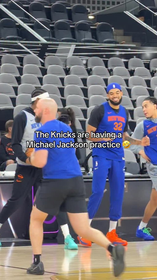 The vibes are immaculate 🫡

#nbafinals #knicks #kat #michaeljackson