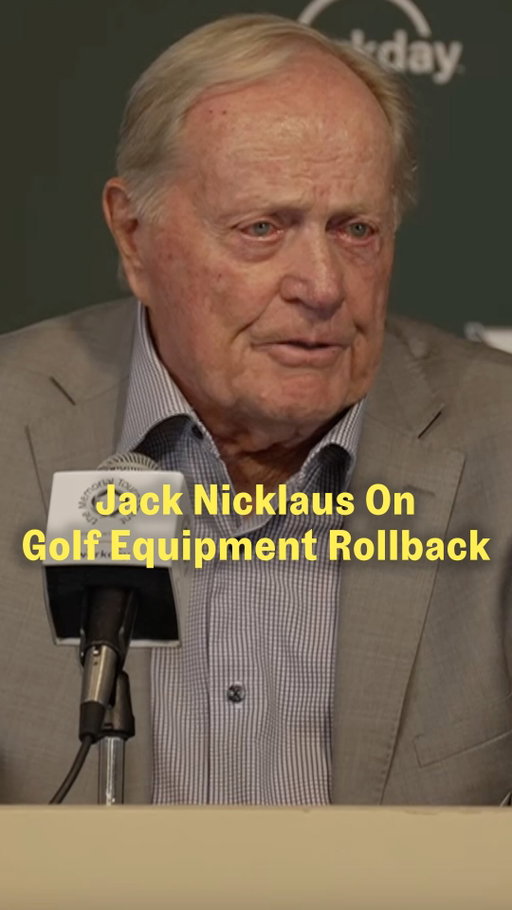 Jack Nicklaus on the need for a golf equipment rollback.