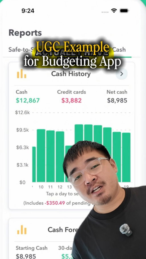 UGC Example for a budgeting app! 
#ugc #ugccreator #maleugccreator #ugccommunity #techugc