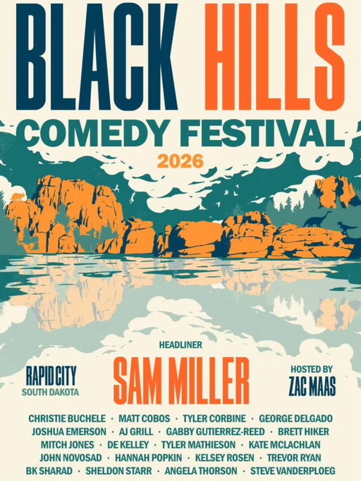 @blackhillscomedyfestival is back June 24th-27th!