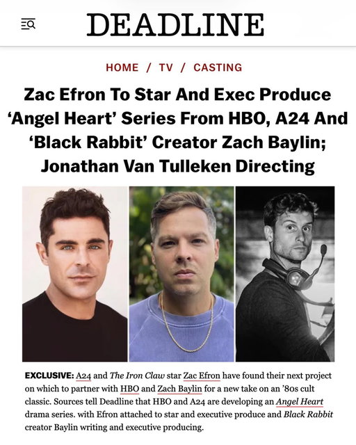 Honored to make this one with HBO & A24. Let’s go!
