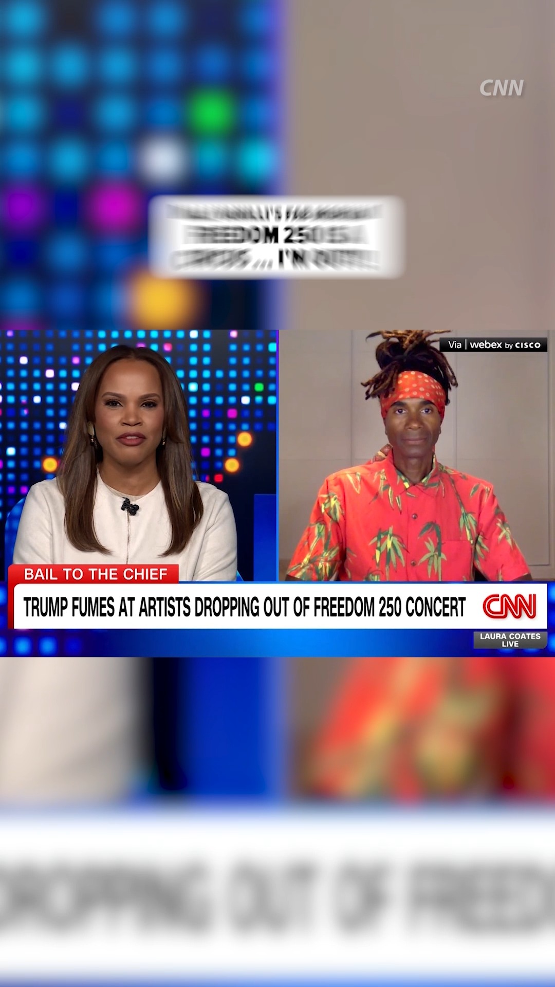 😳 Freedom 250 performers keep dropping like flies ... and now Milli Vanilli's Fab Morvan is backing out.

FULL STORY AT THE LINK IN BIO. 

🎥: CNN