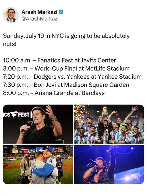 PANDEMONIUM IS INCOMING TO NYC🗣️🗣️
#TickPick #worldcup #mlb #arianagrande #newyork