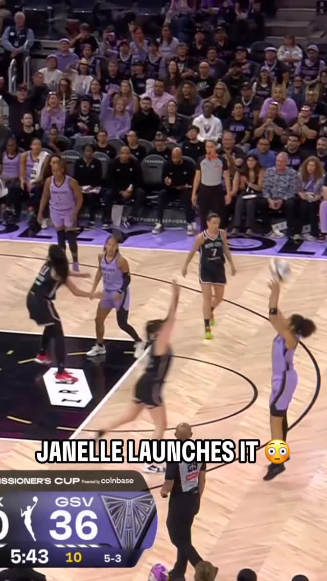 Janelle Salaün fires from DEEP 🥵

She drains her second triple of the night for 11 PTS! 

PDX-GSV | League Pass | 2026 WNBA Commissioner’s Cup | @Coinbase