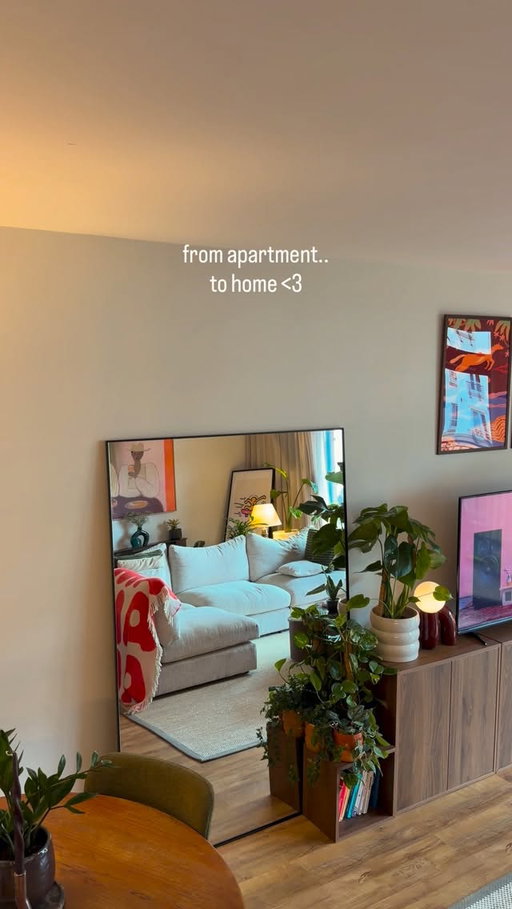 from a grey box to our dream home.. 🏡 

#homedecor #apartmentdecor #edinburghflat #midcenturymodern #interiorinspo