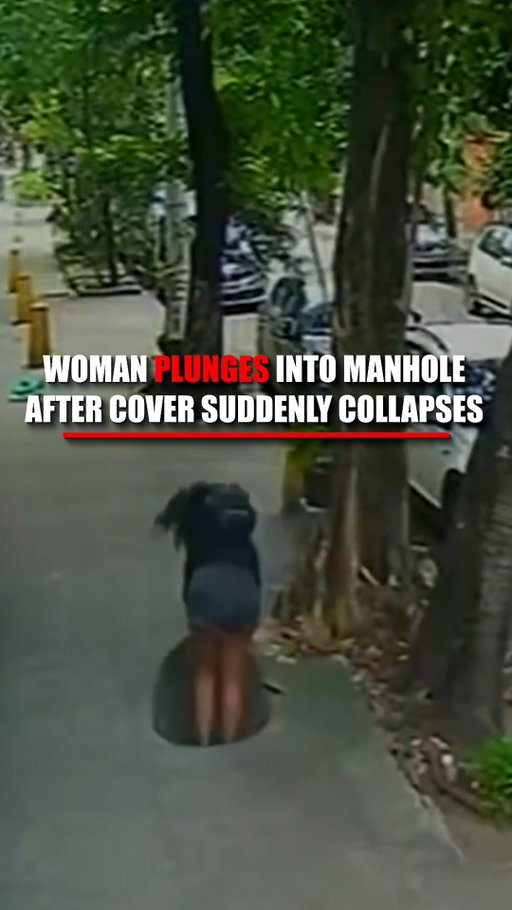 A woman disappears into a manhole in broad daylight after the cover suddenly collapses beneath her.

The shocking moment was caught on camera in Rio de Janeiro as 32-year-old Fabiana Rosa walked away from a motorcycle taxi while looking at her phone.

Within seconds, the cover flipped and she plunged into the drainage system below.

Authorities say two men were allegedly seen tampering with the cover hours earlier in what investigators believe may have been an attempted metal theft. Rosa survived but suffered multiple injuries.