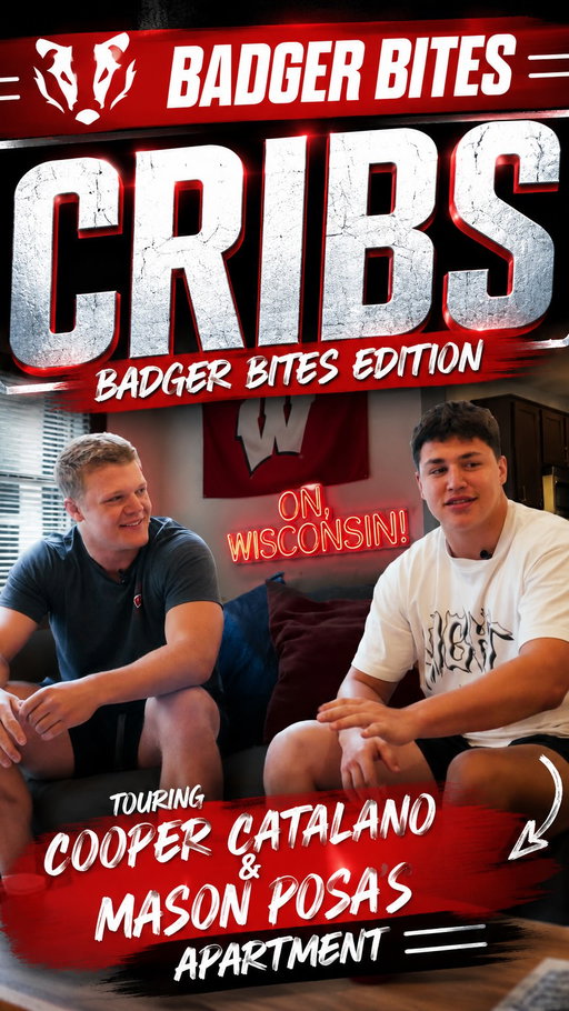 Badger Bites goes Cribs.

For our anniversary edition, Jesse Temple stopped by the apartment of Mason Posa and Cooper Catalano for a tour, some laughs, and a behind-the-scenes look at life away from Camp Randall.

The full episode is available FREE this week at Badger Connect.

New Badger Bites episodes drop every week, plus members get access to exclusive content, premium giveaways, and unique fan experiences.

Come see what Badger Connect is all about. Join today!