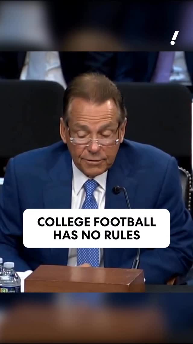 Nick Saban says college football has become the Wild Wild West 🤠