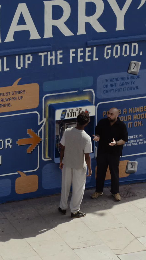 Us guys are terrible at checking in on each other. Turns out we're pretty good at talking once we do.

A few laughs, a few good messages and some conversations from @harrys The Feel Good Hotline #ad