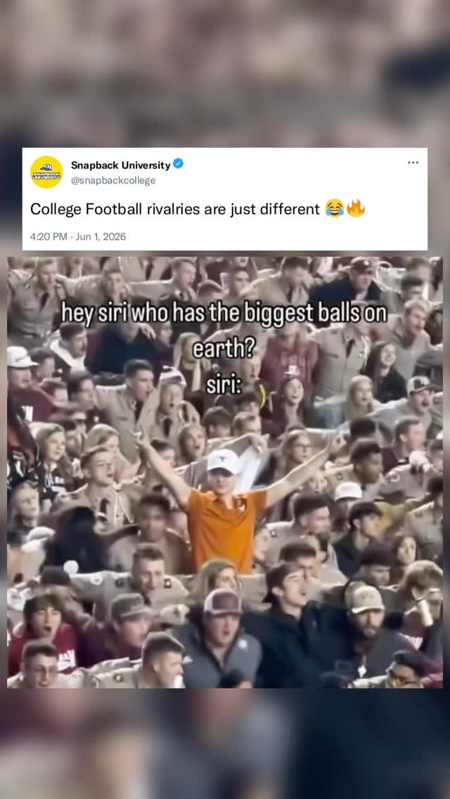 College football rivalries are just different 😂🔥

#cfb #college #football #texas #fyp