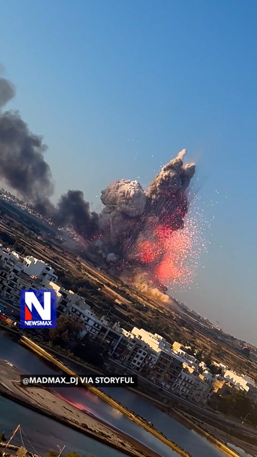 FACTORY FIREBALL: A huge explosion rocked a fireworks factory in Malta Monday, sending a towering fireball into the sky. Two men working in nearby fields suffered minor injuries and were taken to a hospital, police said. ⁣
⁣
Fortunately, no factory workers were on-site when the blast occurred. Authorities are investigating the cause.