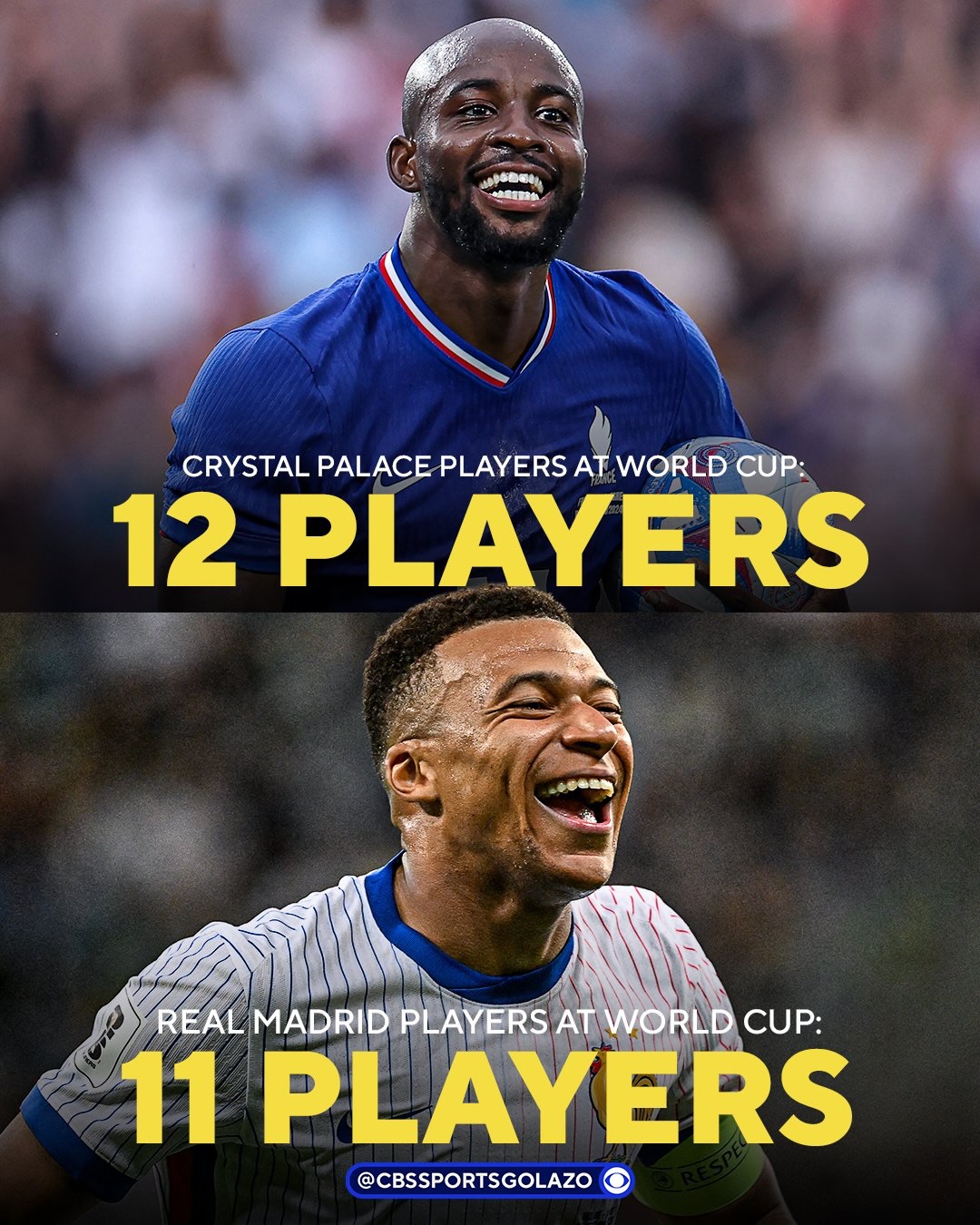 Crystal Palace will have more players at the World Cup than Real Madrid 🤯