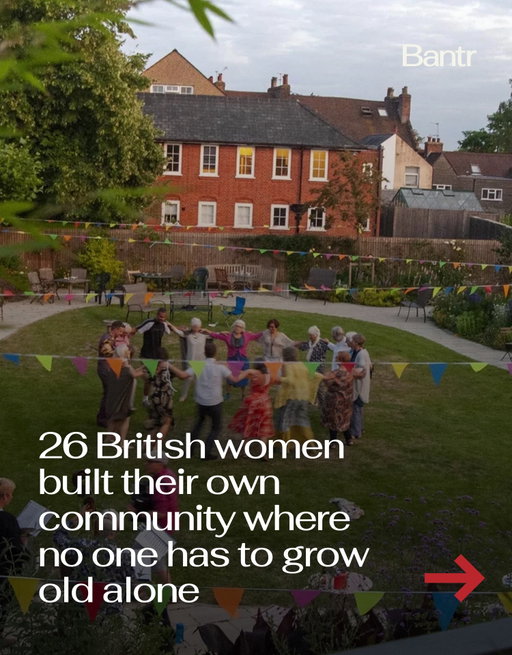 Imagine growing older surrounded by the gals.

That’s exactly what 26 women in North London set out to create.

After spending nearly two decades turning the idea into reality, they built a co-housing community where women aged 58 to 94 live independently in their own apartments while sharing gardens, meals, movie nights, exercise classes, and a strong sense of community.

The space officially launched in 2018, but the goal was not to create a retirement home.

Instead, they wanted to create a place where friendship, connection, and independence could coexist.

Sounds pretty dreamy.

In a world where loneliness is becoming increasingly common, it’s easy to see why so many people are calling this the future of aging.

Media via New Ground Cohousing/The Guardian 2023 Article by Anita Chaudhuri. Photographs by Jill Mead

#bantrwomen #womengoals #goodnews