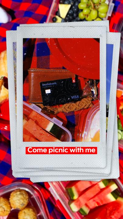 The best part of a summer picnic? The 4% cash back† you earn on groceries with your Scotia Momentum® Visa Infinite +* Card. ☀️💳 Tap the link in our bio to learn more. 

†Conditions apply.