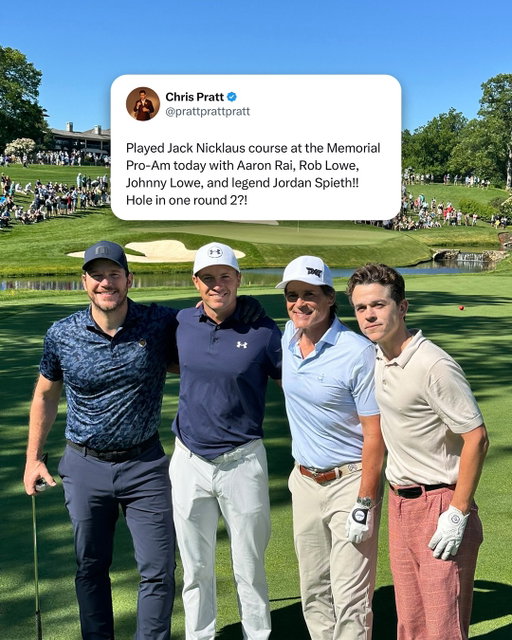 Guardians of the golf course 🤩
Jordan Spieth had a star-studded pro-am group today @MemorialGolf presented by Workday.